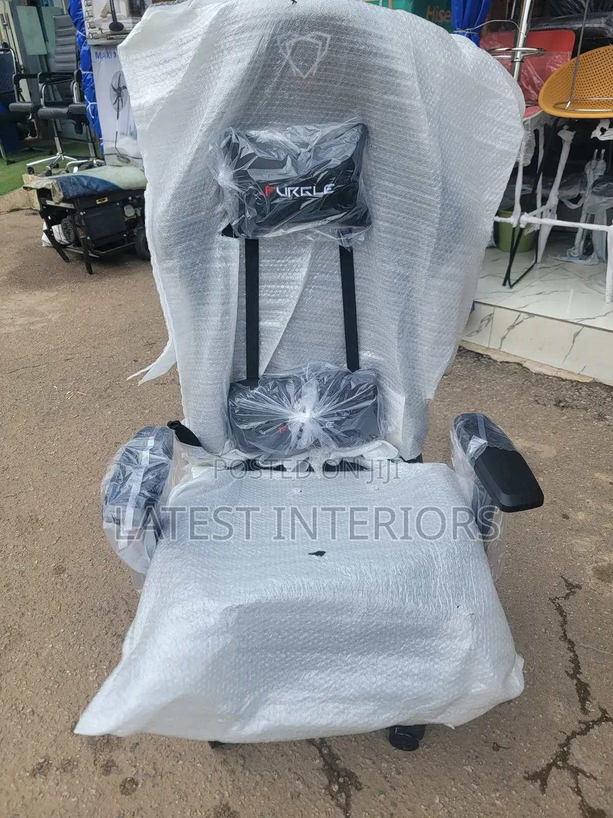 Premium Furgle Gaming/Streaming Chair -(All Black)