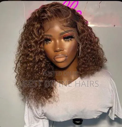 12" Full Frontal Jerry Curls Wig Human Hair ( Get)