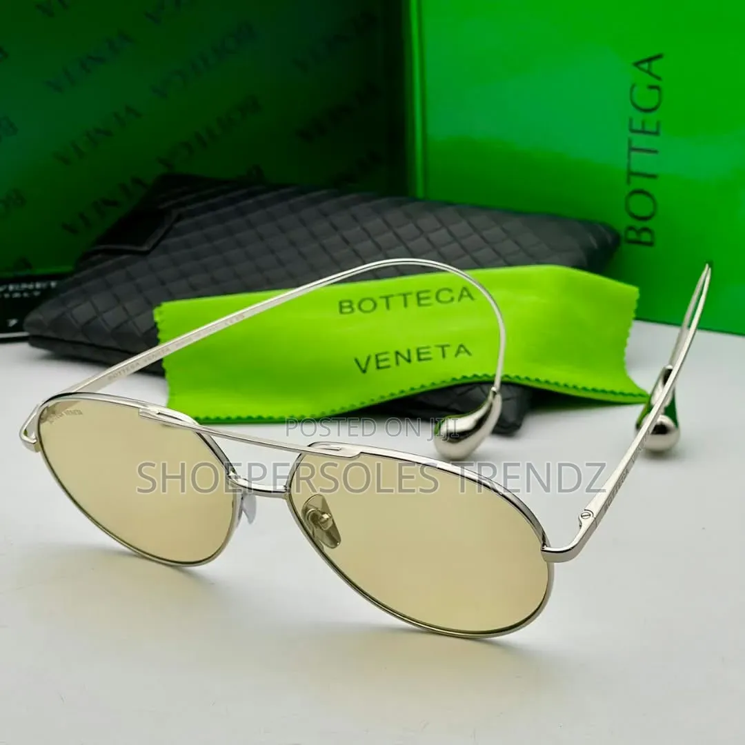 Bottega Avaitor Sunglasses With Gold and Silver Frames