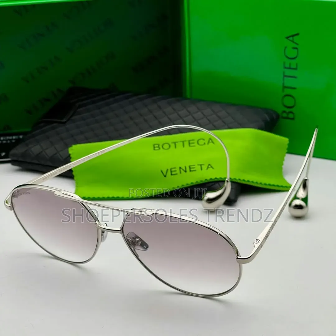 Bottega Avaitor Sunglasses With Gold and Silver Frames
