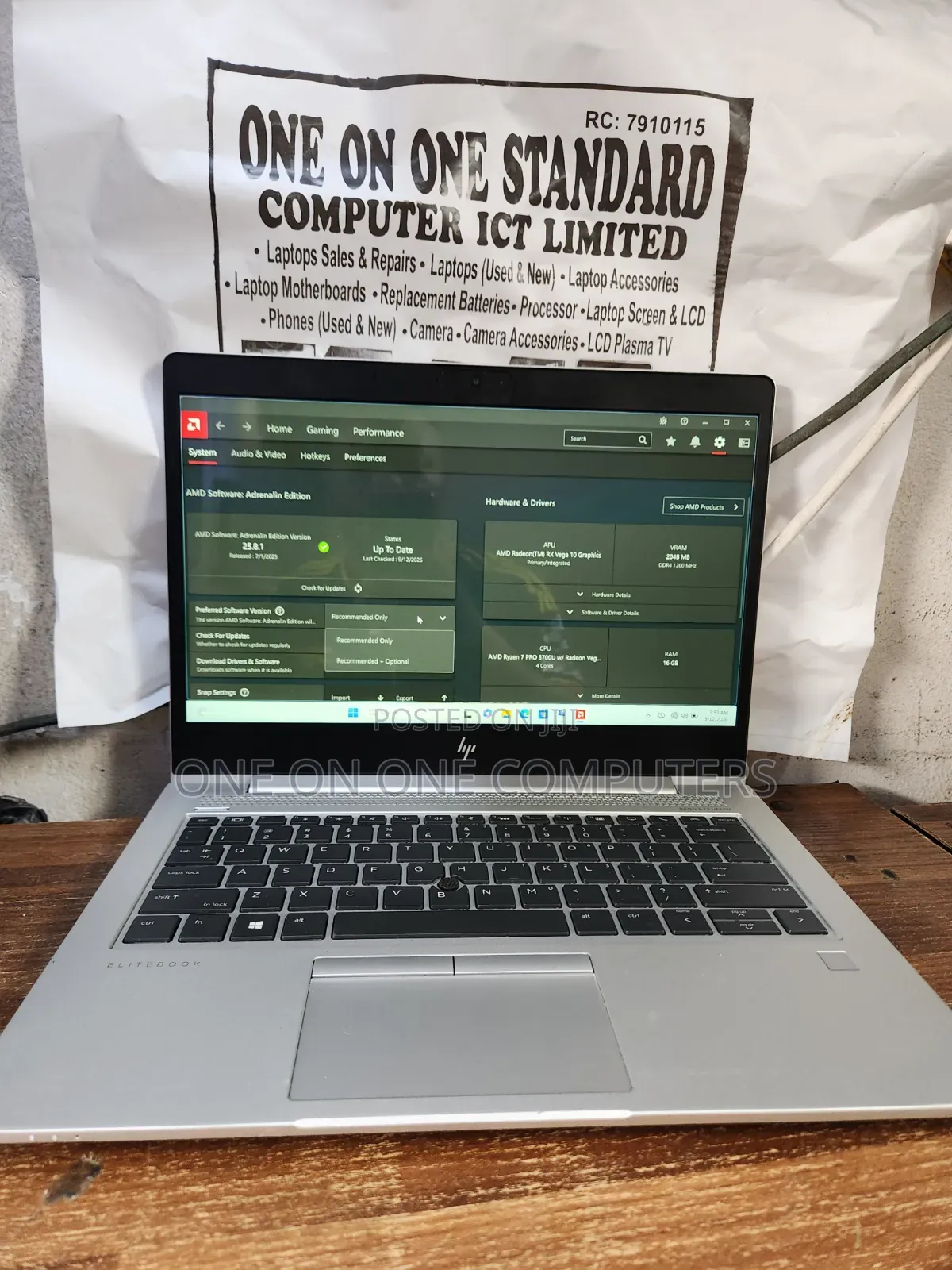 Laptop HP EliteBook 735 G6 16GB AMD Ryzen 7 SSD 256GB