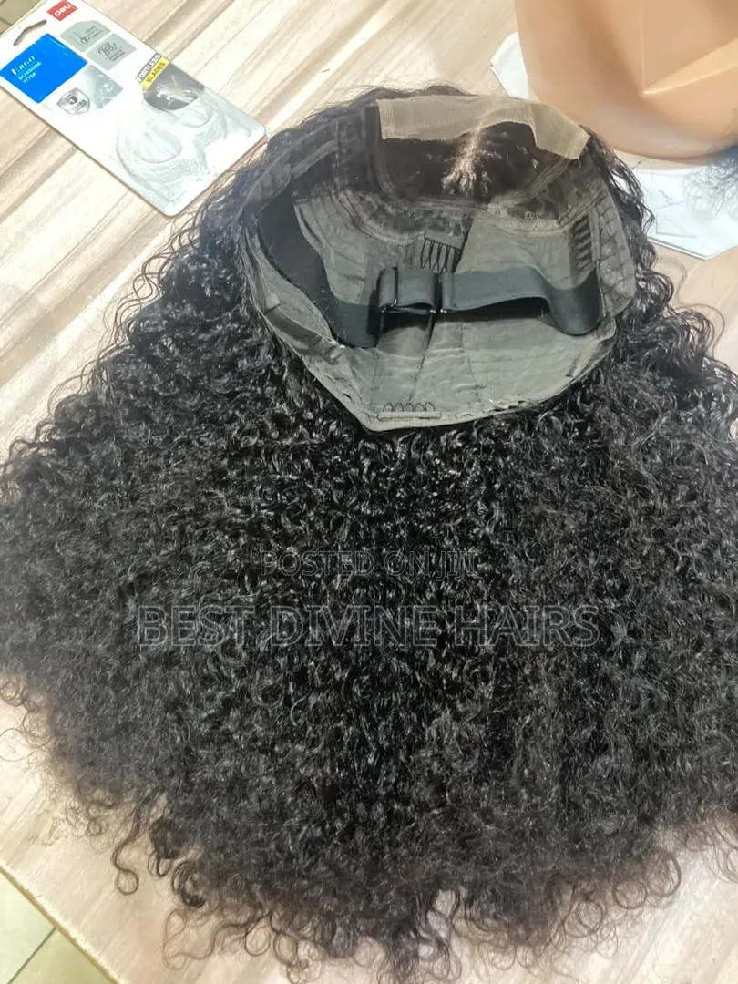 18" 4*4 Full Closure Jerry Curls Wig Human Hair SDD Quality ( Get)