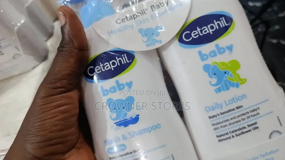 Cetaphil Baby Wash Shampoo + Lotion, Sensitive Skin, 13.5oz, 2ct
