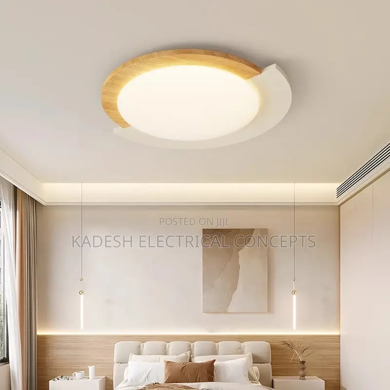 Minimalist Round Flush Mount Ceiling Light for Living Room Bedroom
