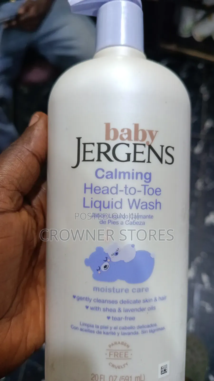 Jergens Baby Calming Head-to-Toe Liquid Baby Wash Shampoo, 20 FlOz