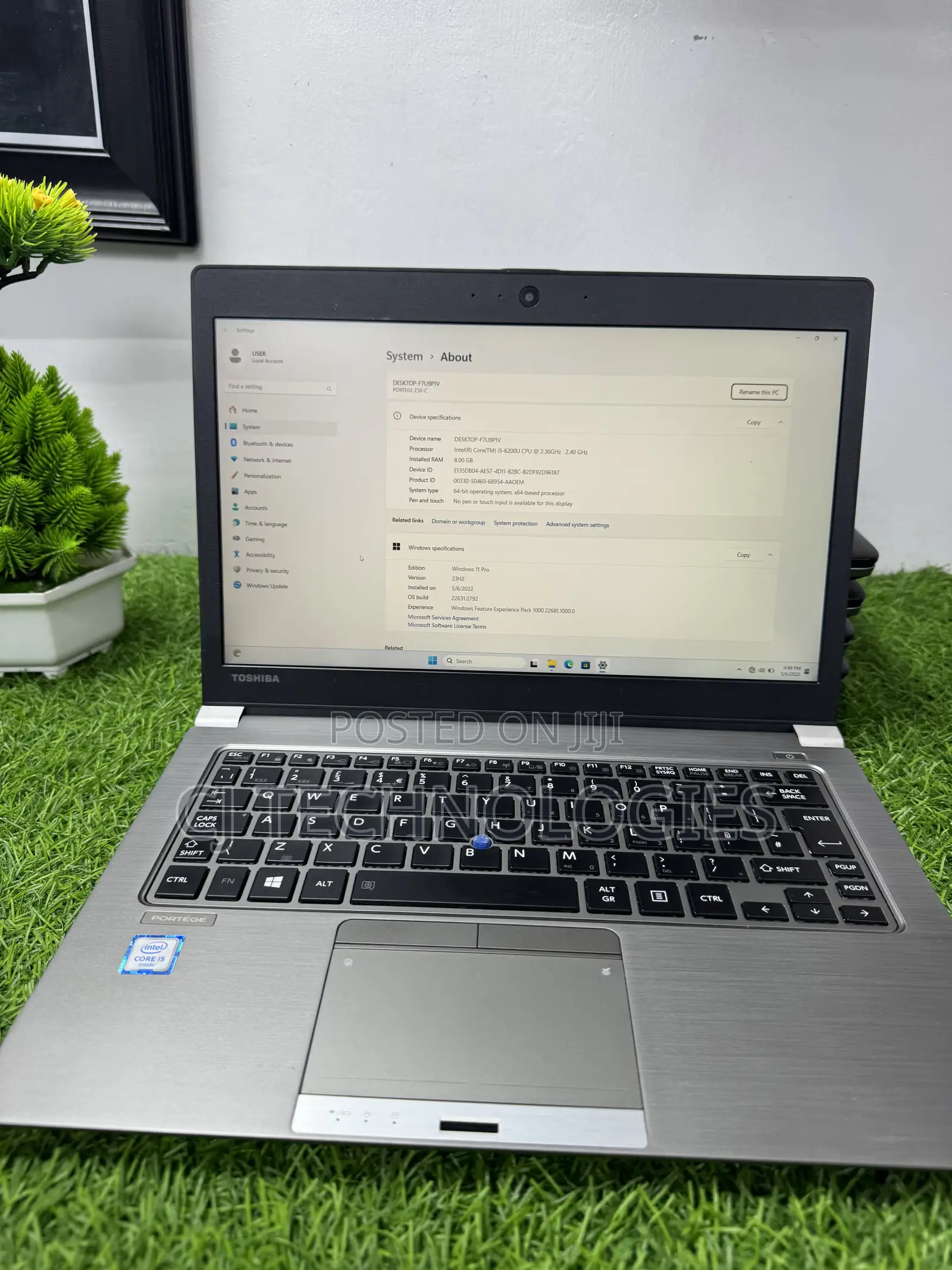 Laptop Toshiba Portege Z30 8GB Intel Core i5 SSD 128GB