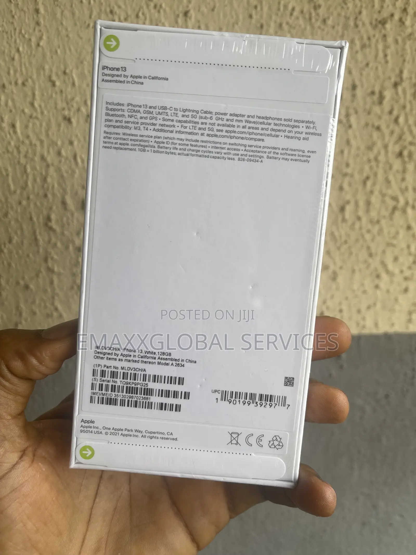 New Apple iPhone 13 128 GB White