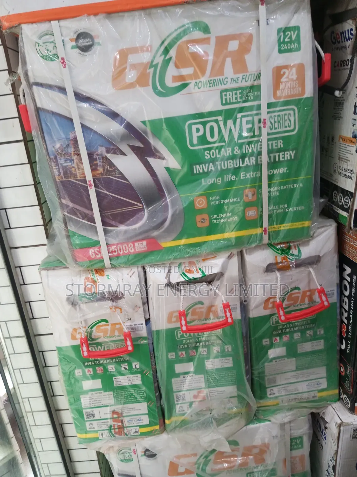 240Ah GSR Tubular Battery