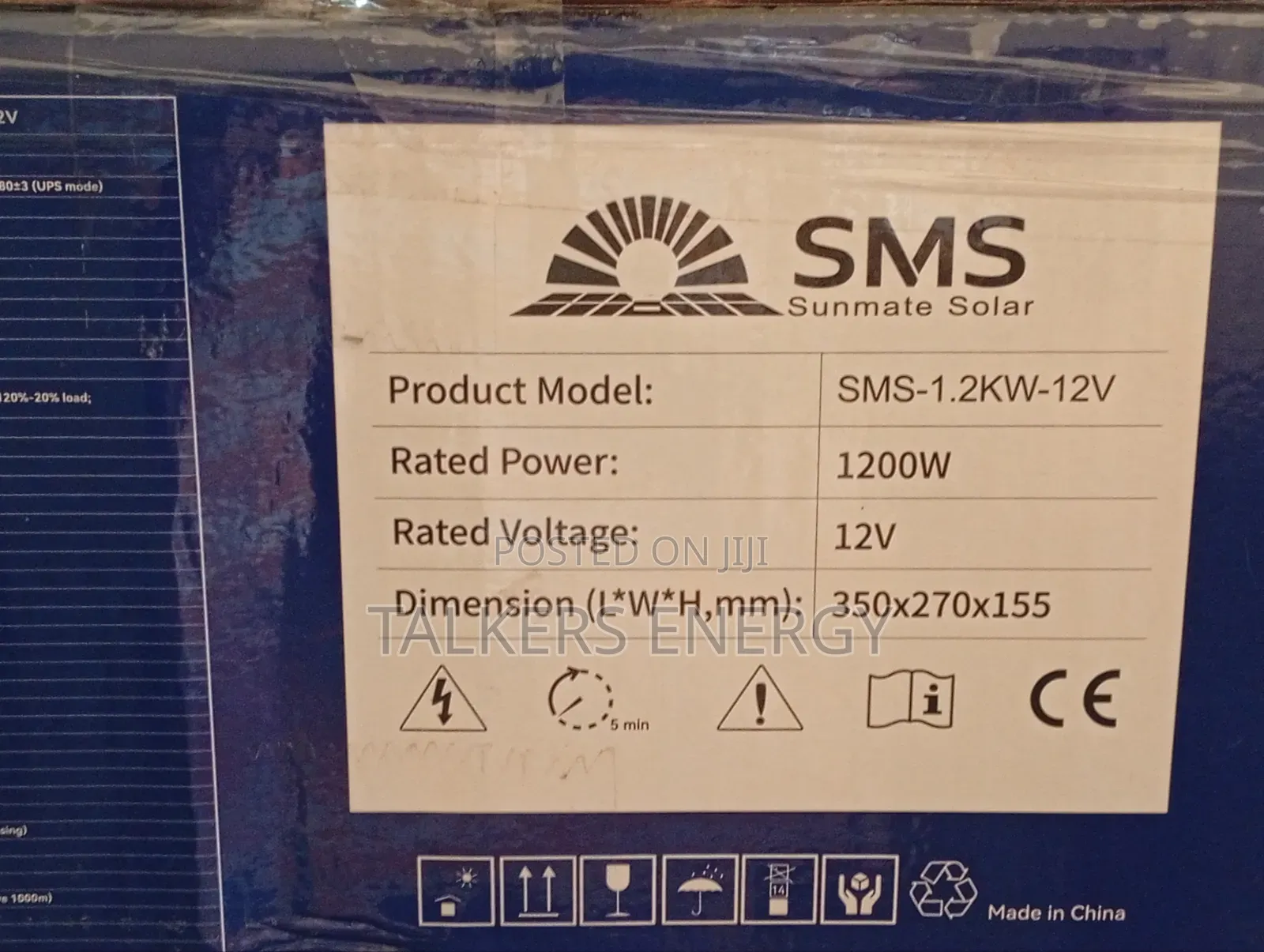 SMS Sunmate Solar 1.2KW 12V Off-Grid Hybrid Solar Inverter