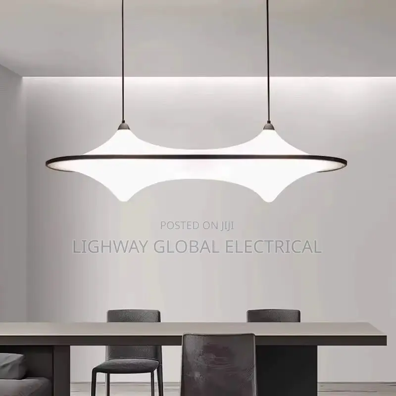 Cloud Spaceship Long Acrylic Retro Luxury Minimalist Chandelier