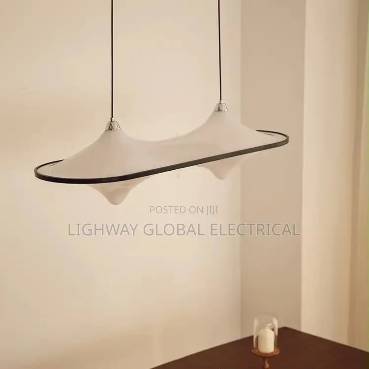 Cloud Spaceship Long Acrylic Retro Luxury Minimalist Chandelier