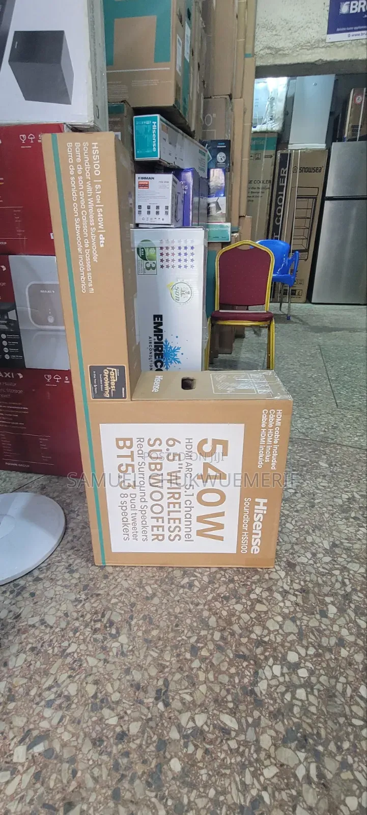 Hisense Sound Bar 540w 2years Warranty