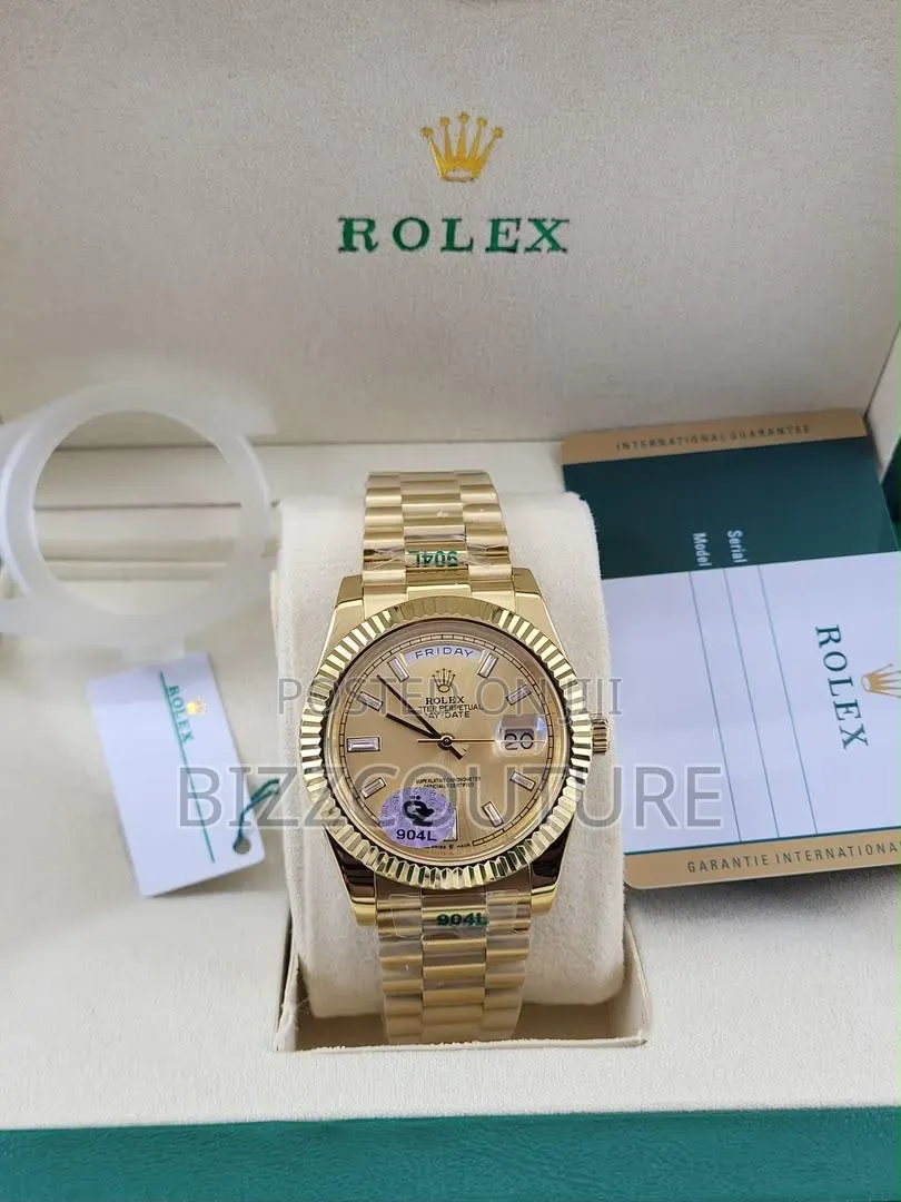 Original ROLEX DAY-DATE Men’s Gold Chain 100% AUTHENTIC Guaranteed
