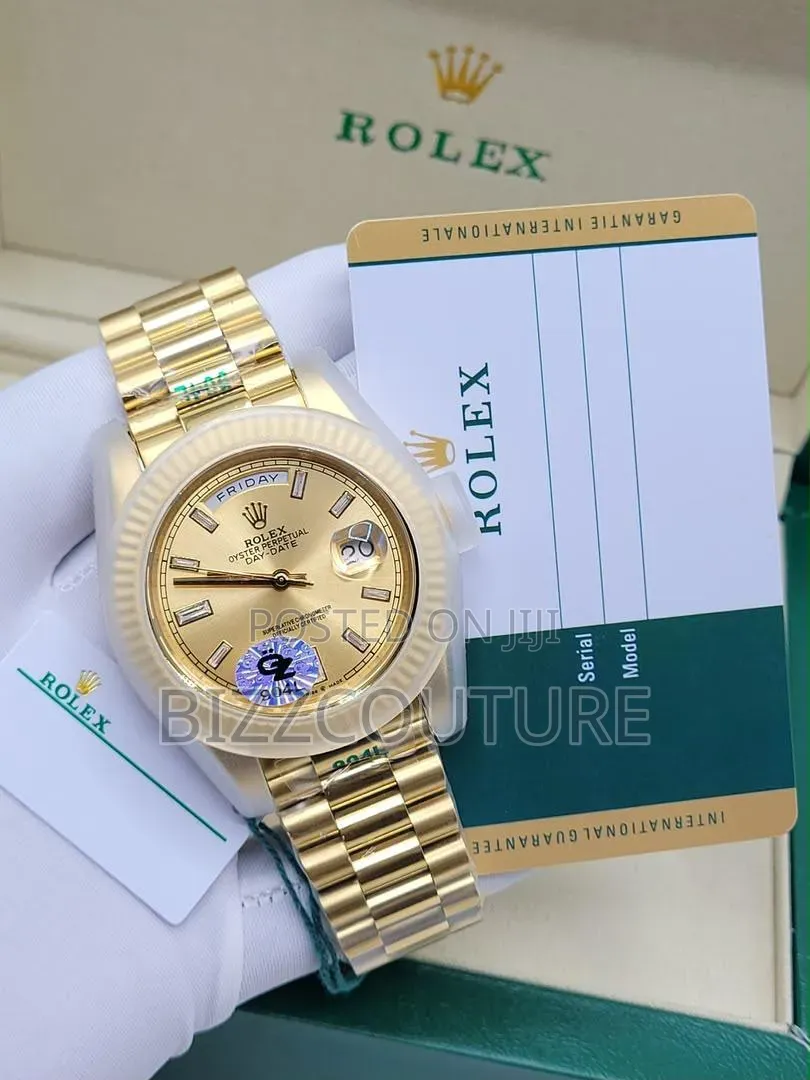 Original ROLEX DAY-DATE Men’s Gold Chain 100% AUTHENTIC Guaranteed