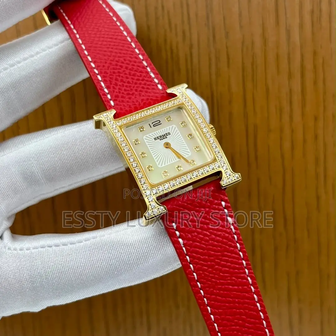 Automatic Quality Luxury Hermes Female Leather Watch