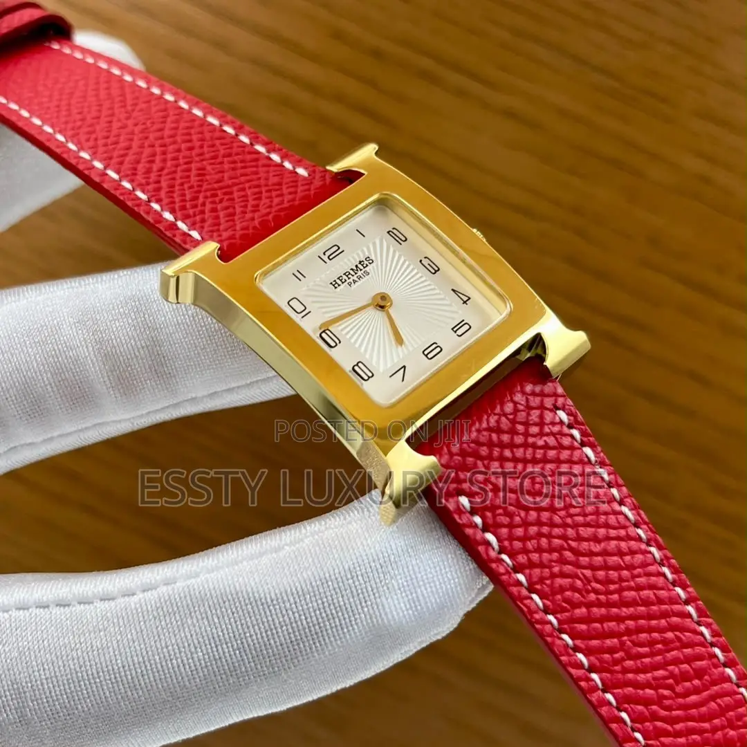 Automatic Quality Luxury Hermes Female Leather Watch