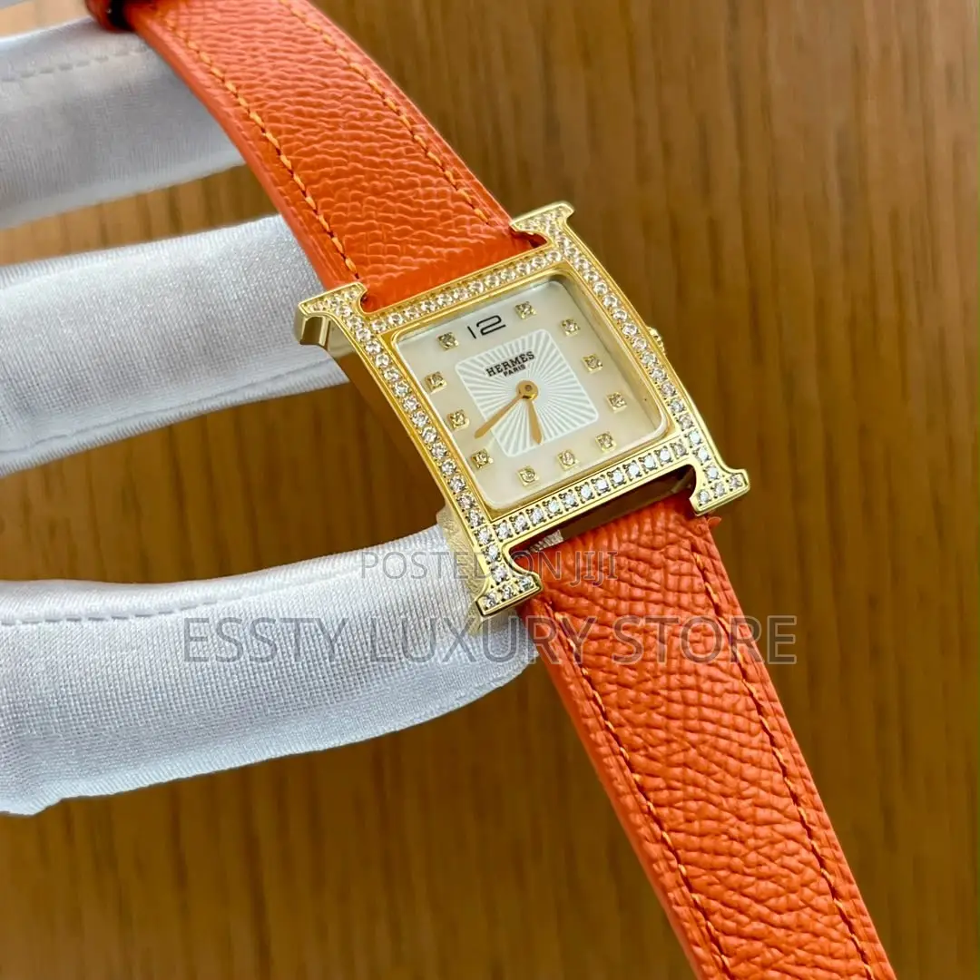 Automatic Quality Luxury Hermes Female Leather Watch