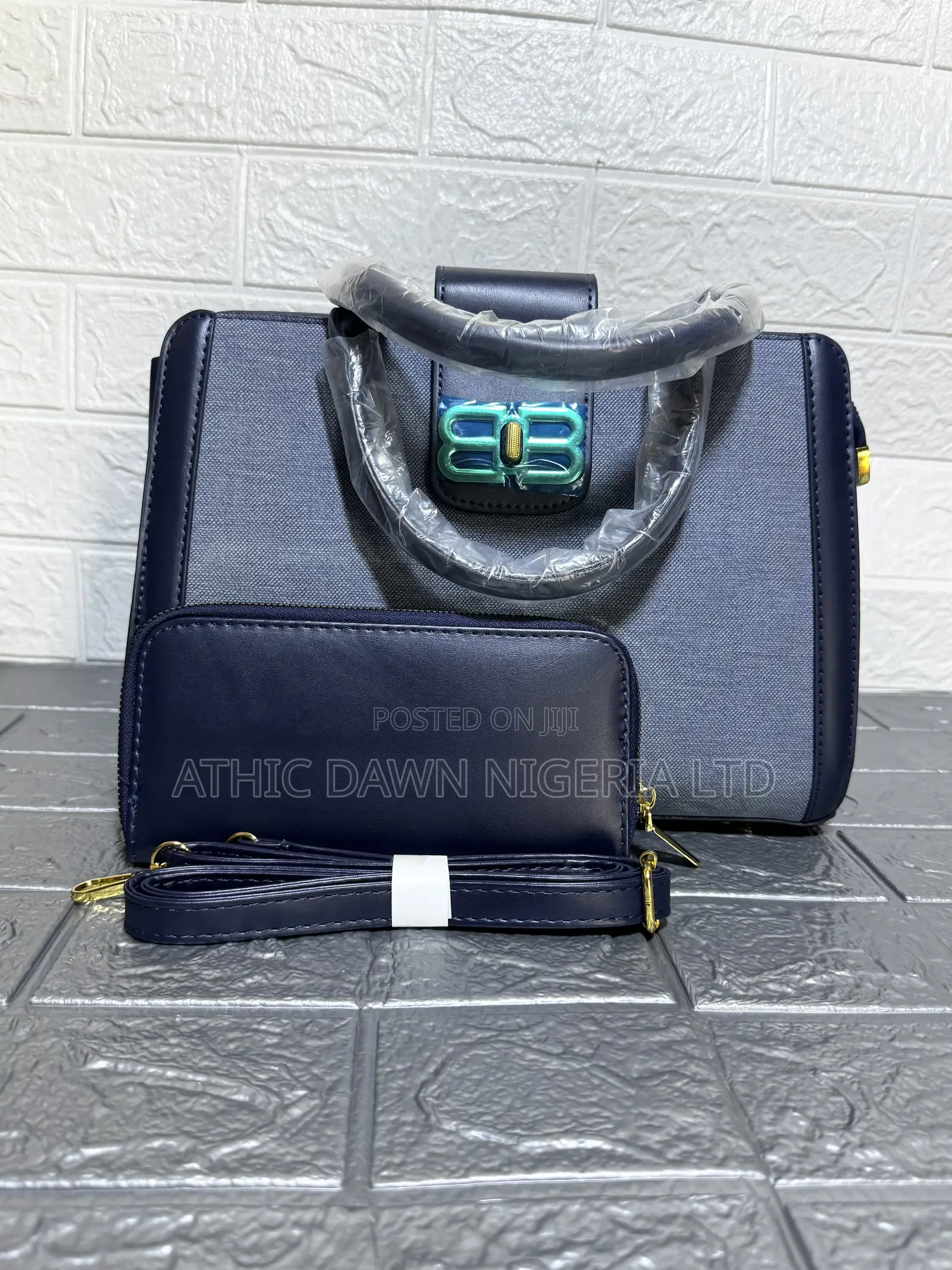 Elegant Navy Blue Hand Bag