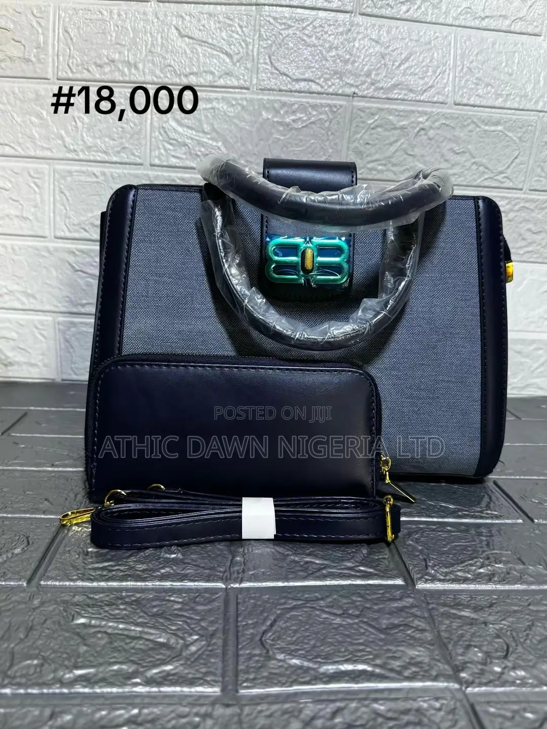 Elegant Navy Blue Hand Bag