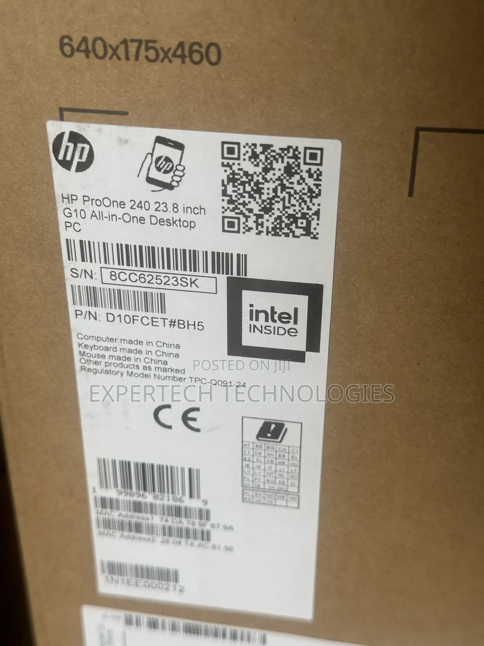 New HP ProOne 240 G10 All-in-One 8GB Intel Core Ultra 5 SSD 512GB