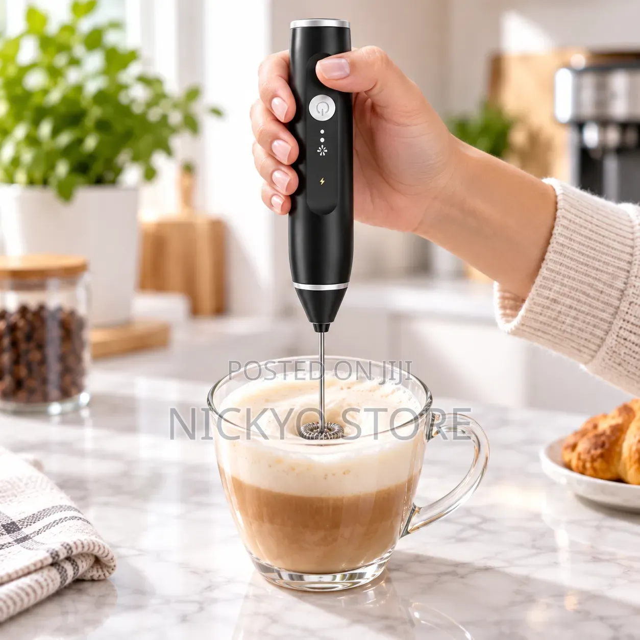 Rechargeable Electric Milk Frother