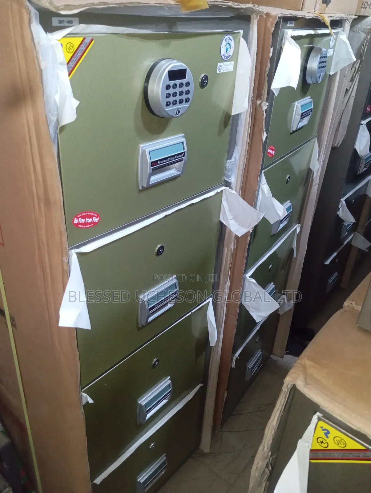 Brand New Fingerprint Fireproof Four Drawer Digital Lock