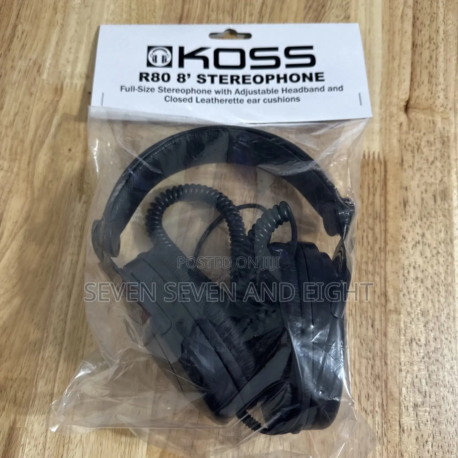 KOSS R80 8' Stereophone New Factory Sealed Adjustable - Ear Cushions