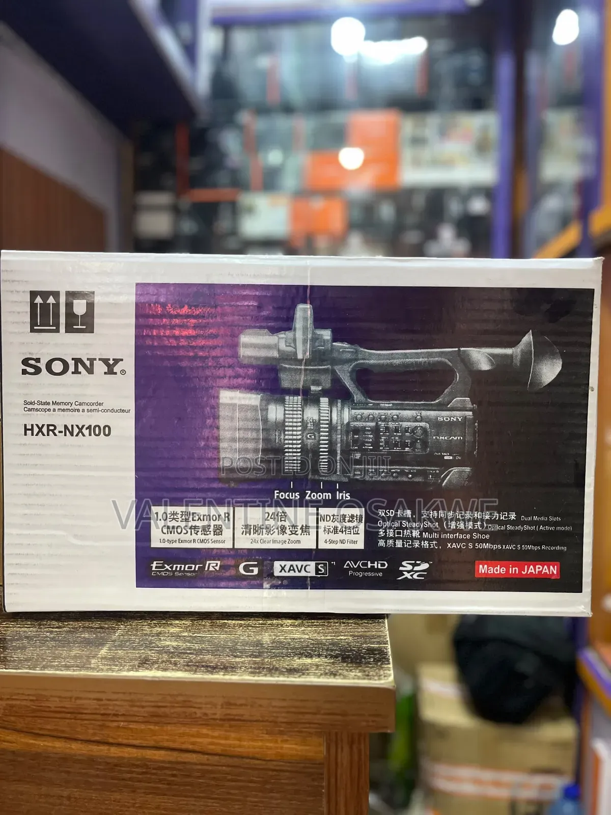 Sony Profesional Video Canera NX100