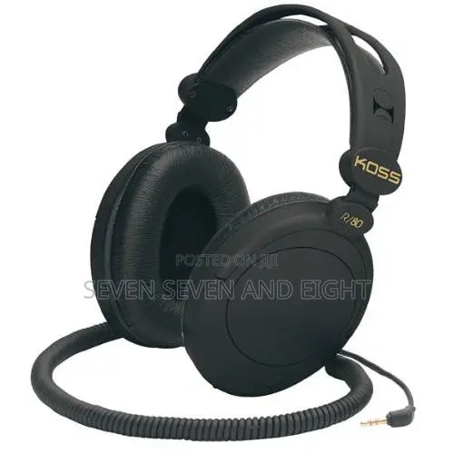 KOSS R80 8' Stereophone New Factory Sealed Adjustable - Ear Cushions