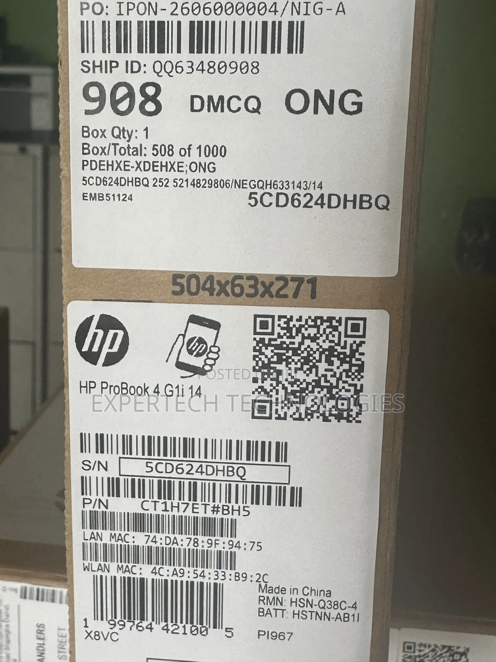 New Laptop HP ProBook 4 G1i 16GB Intel Core Ultra 5 SSD 512GB