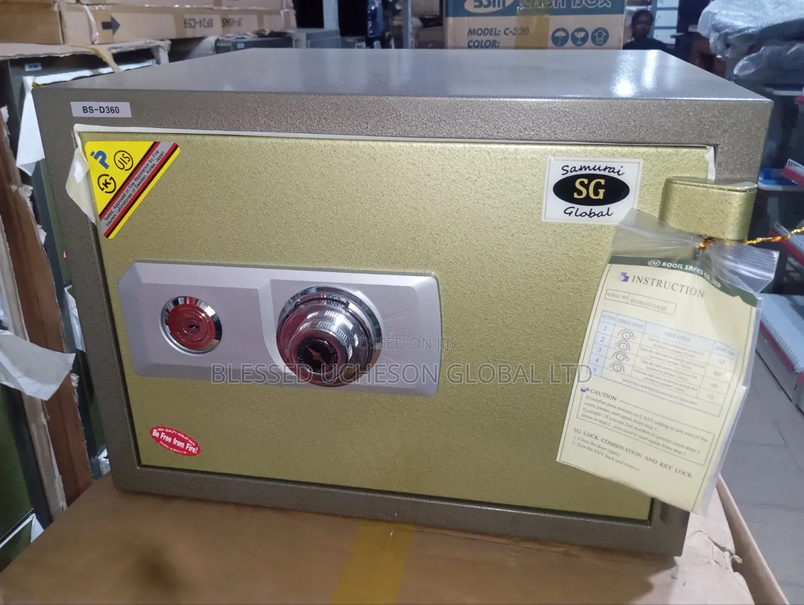 Brand New Heavy Duty Fireproof Safe Combination Lock With Key
