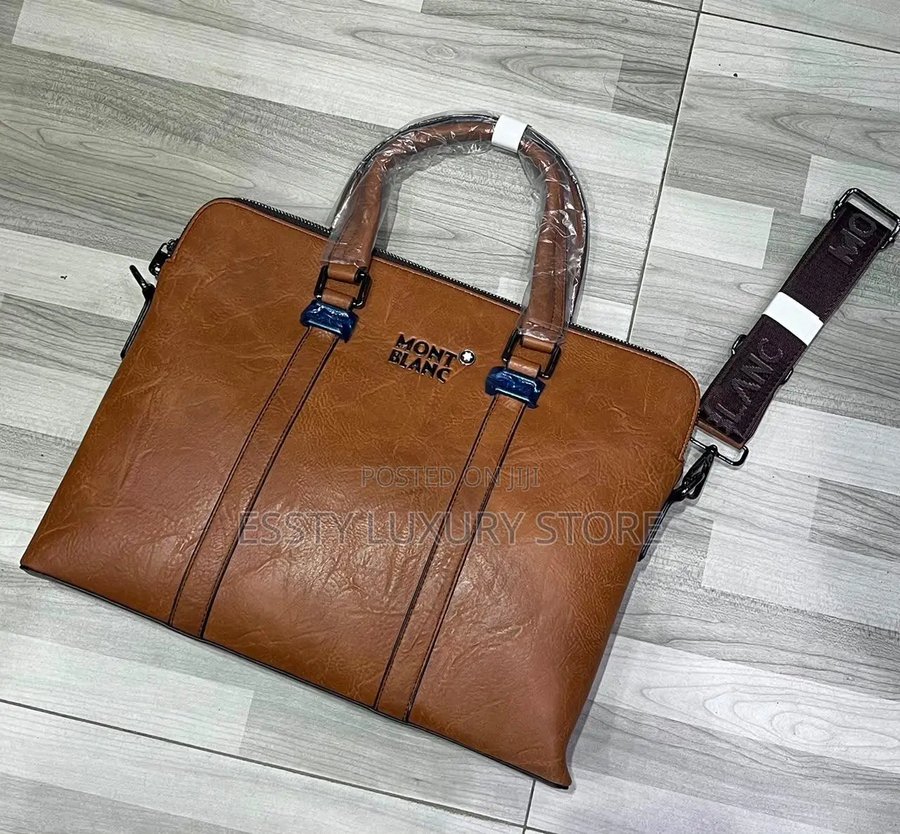 Mont Blanc Pure Leather Quality Laptop / Official Bag 