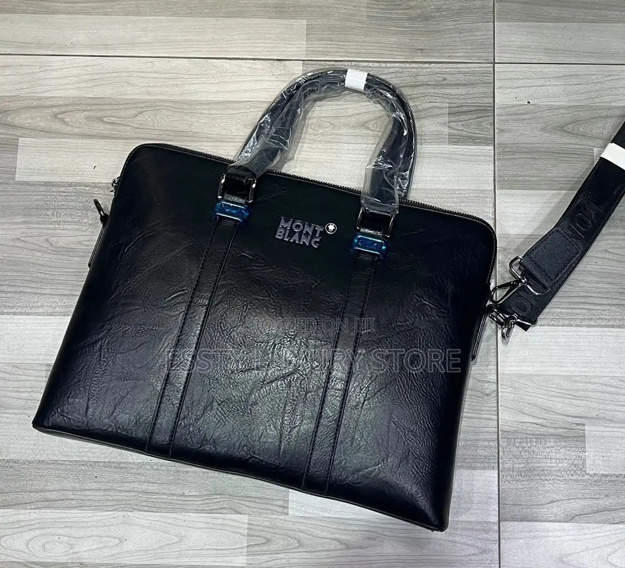 Mont Blanc Pure Leather Quality Laptop / Official Bag 