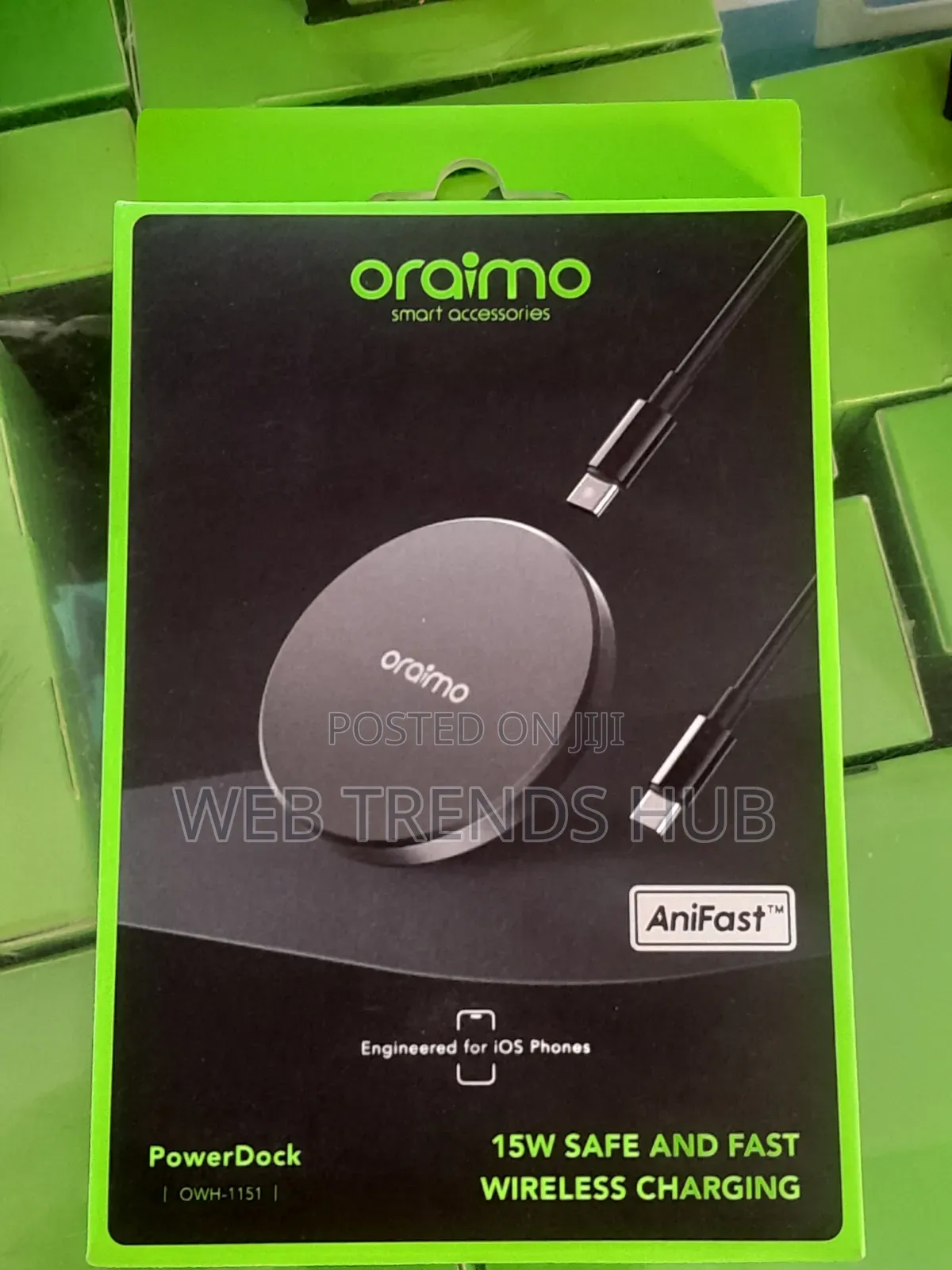 Original Oraimo PowerDock 15W Safe Fast Wireless Charger (OWH-1151)