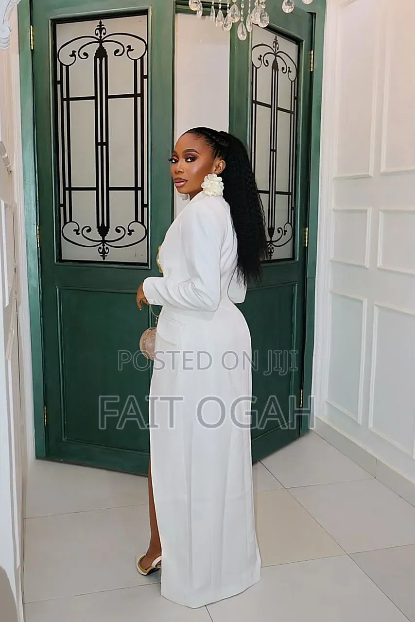 Full Length Suit Dress With a Short