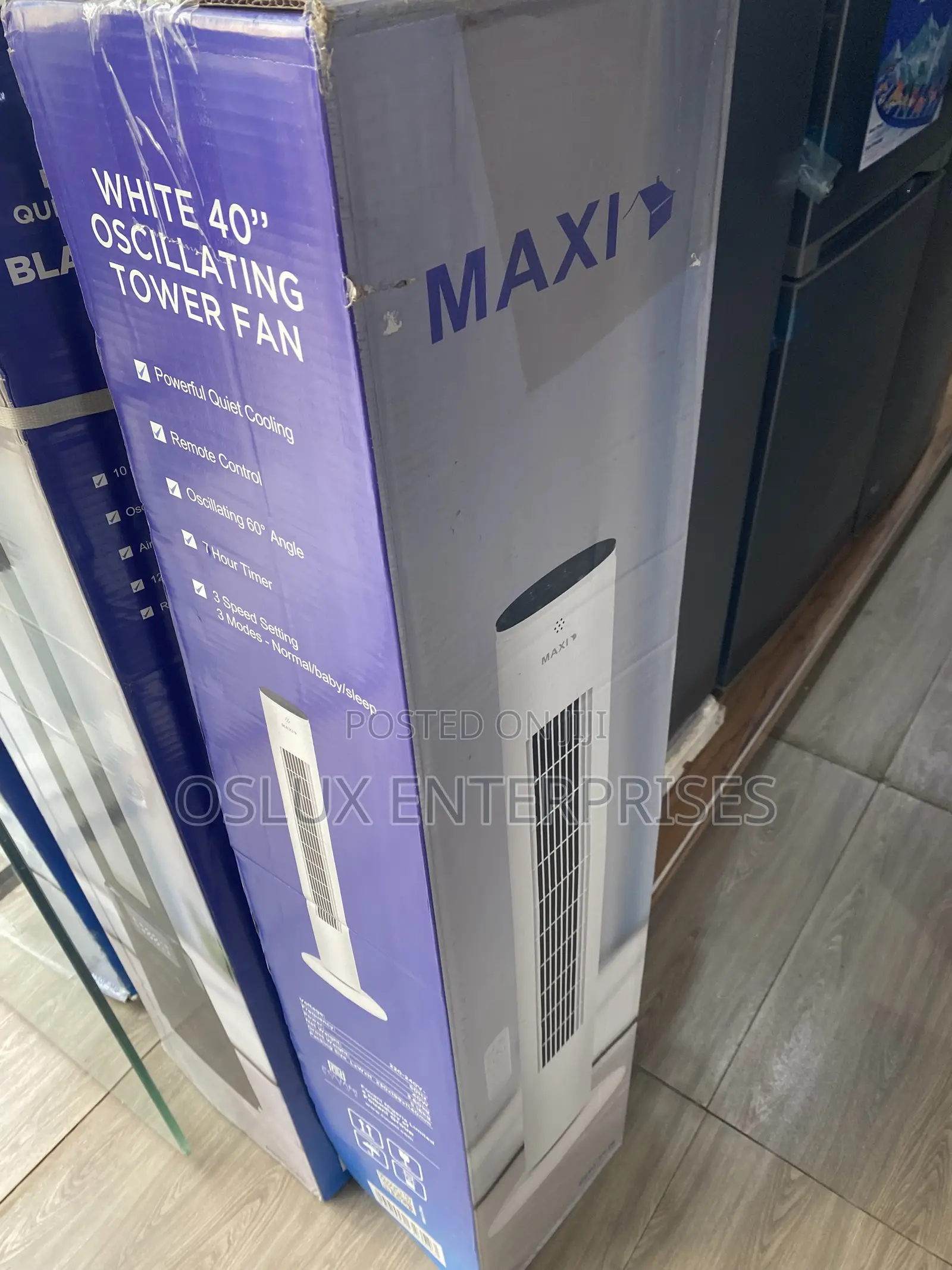 Maxi Tower Fan 40 Inch Black (10-22jrb)