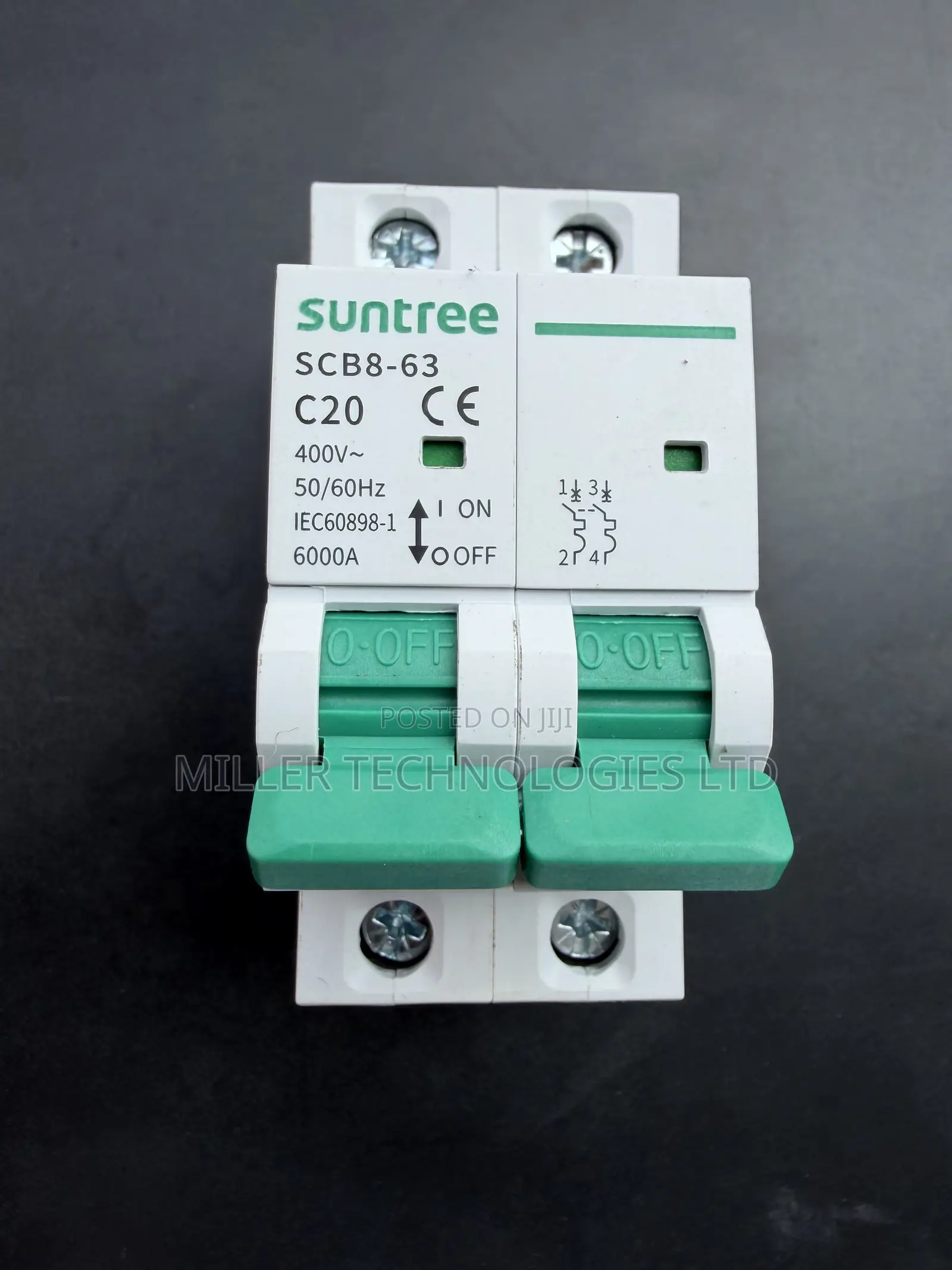 SCB8-63 20A AC MCB by Suntree – Double Pole