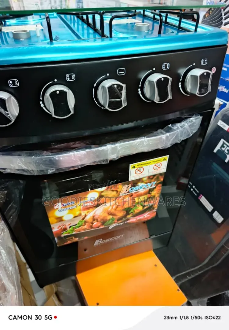 4 Burner Gas Stove With Electric Oven