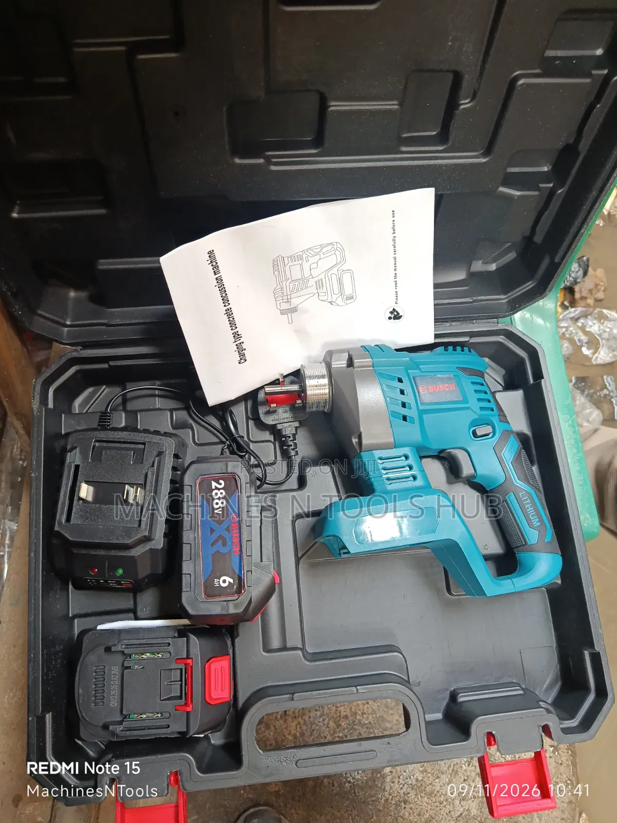 Cordless Concrete Vibrator Kit