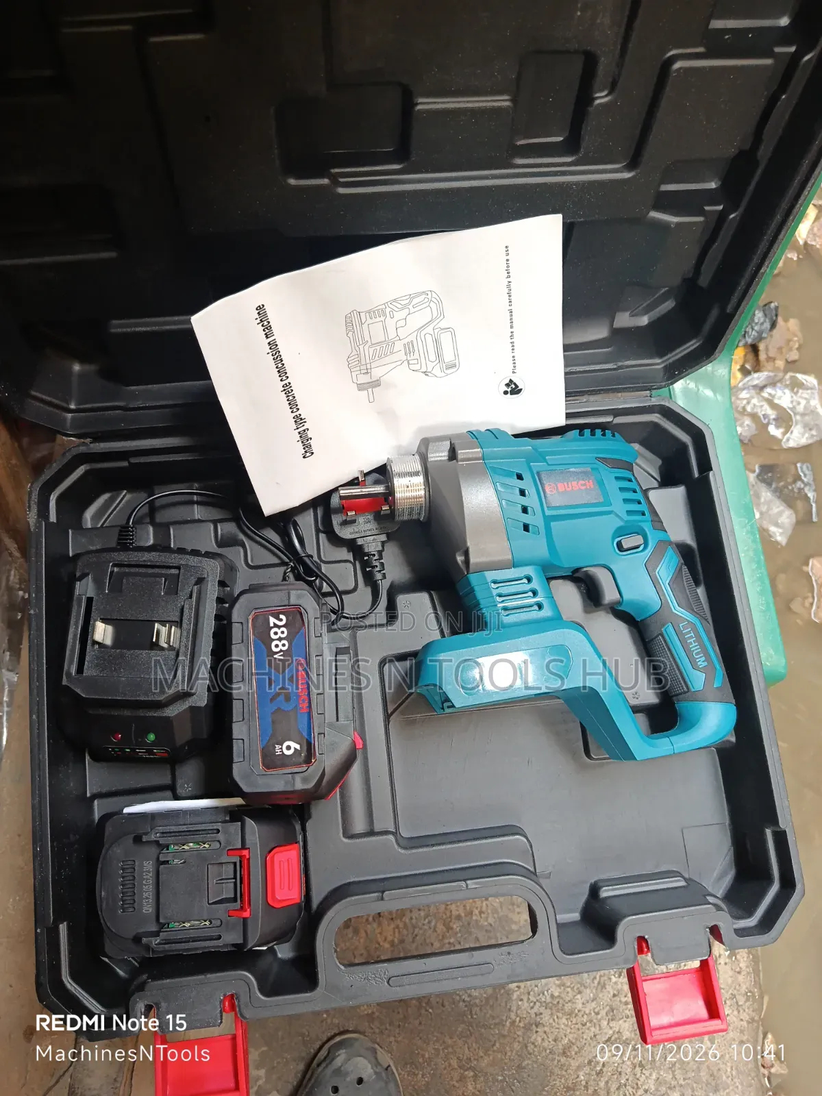 Cordless Concrete Vibrator Kit