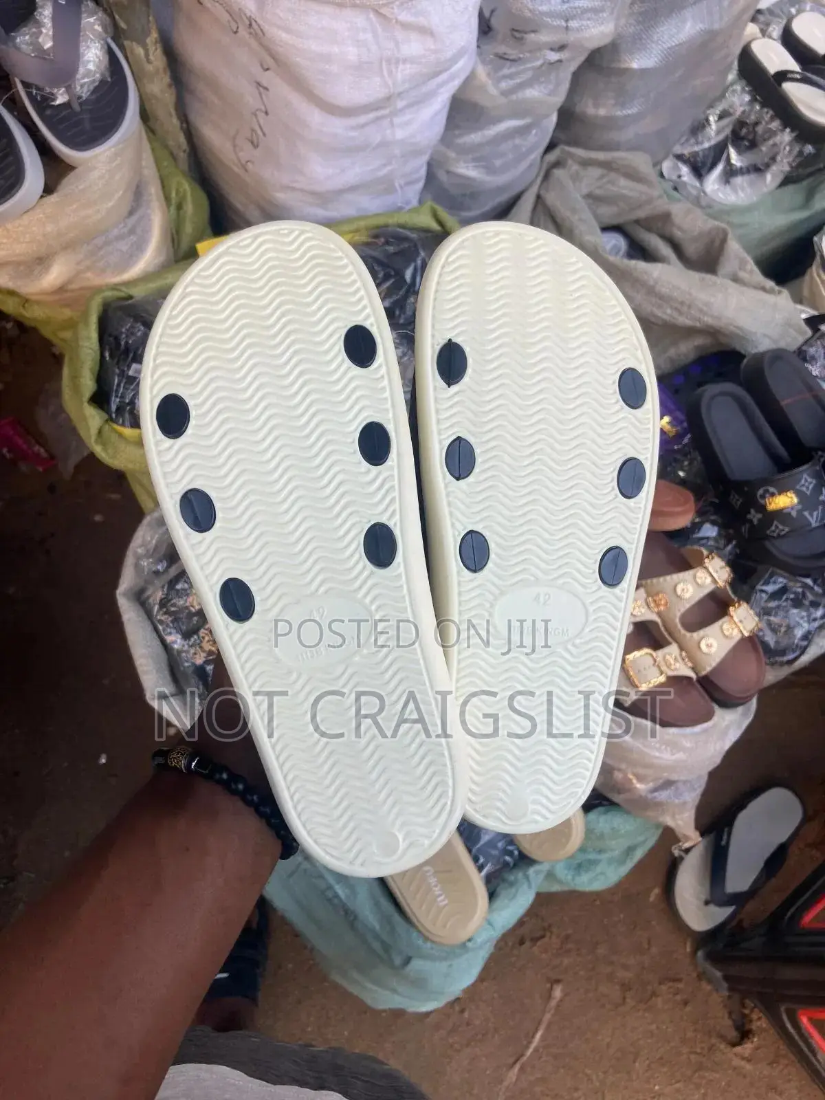 Luofu Rubber Slippers Comfortable Loufu Slides, Same Day Delivery Ajah