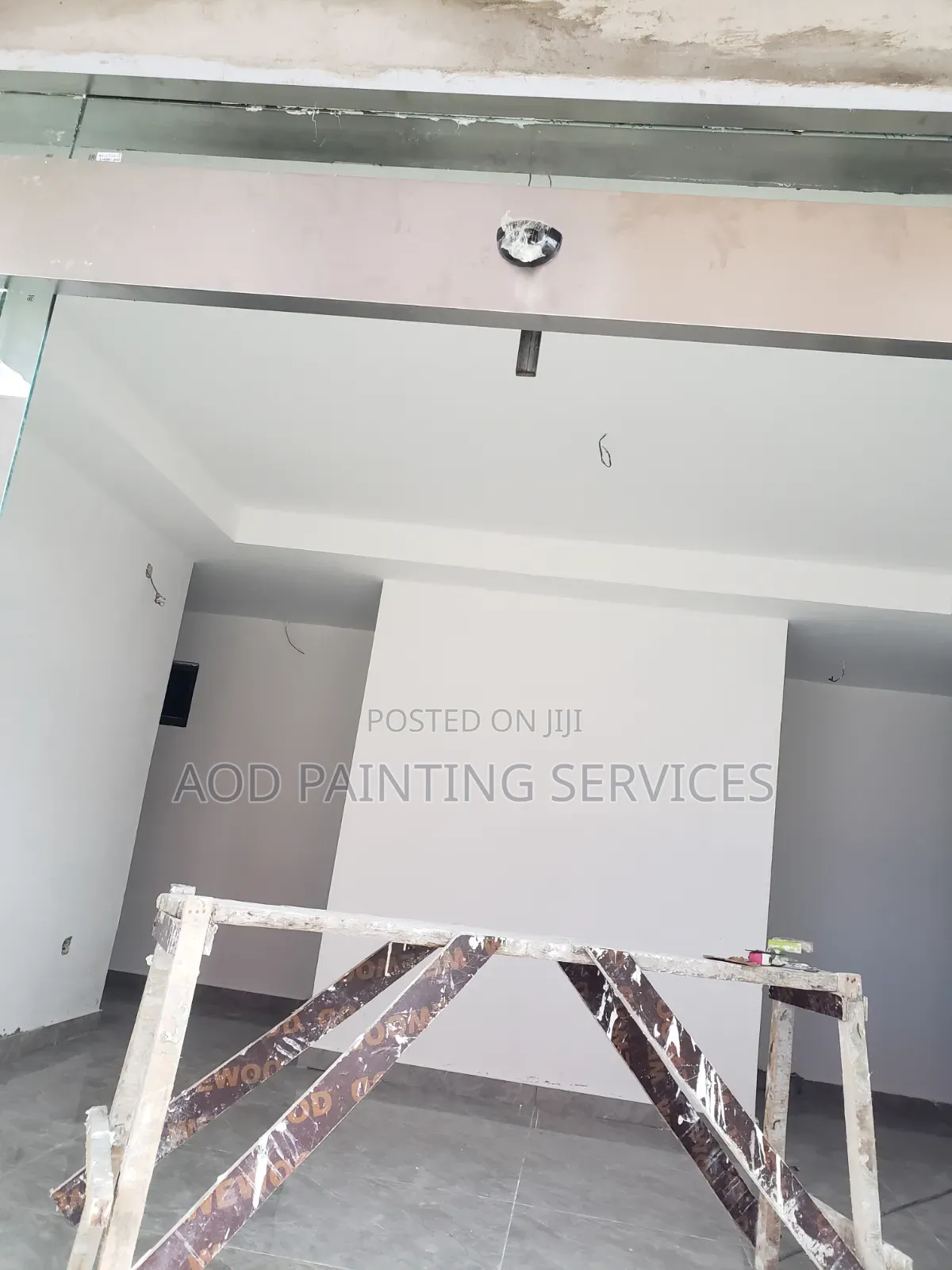 Gypsum Board Ceiling Screeding Perfect Painting