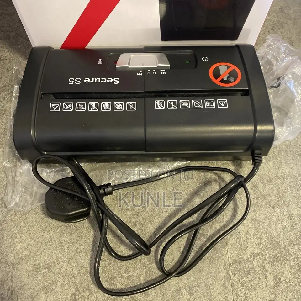 Rexel Paper Shredder Secure S5 Strip Cut