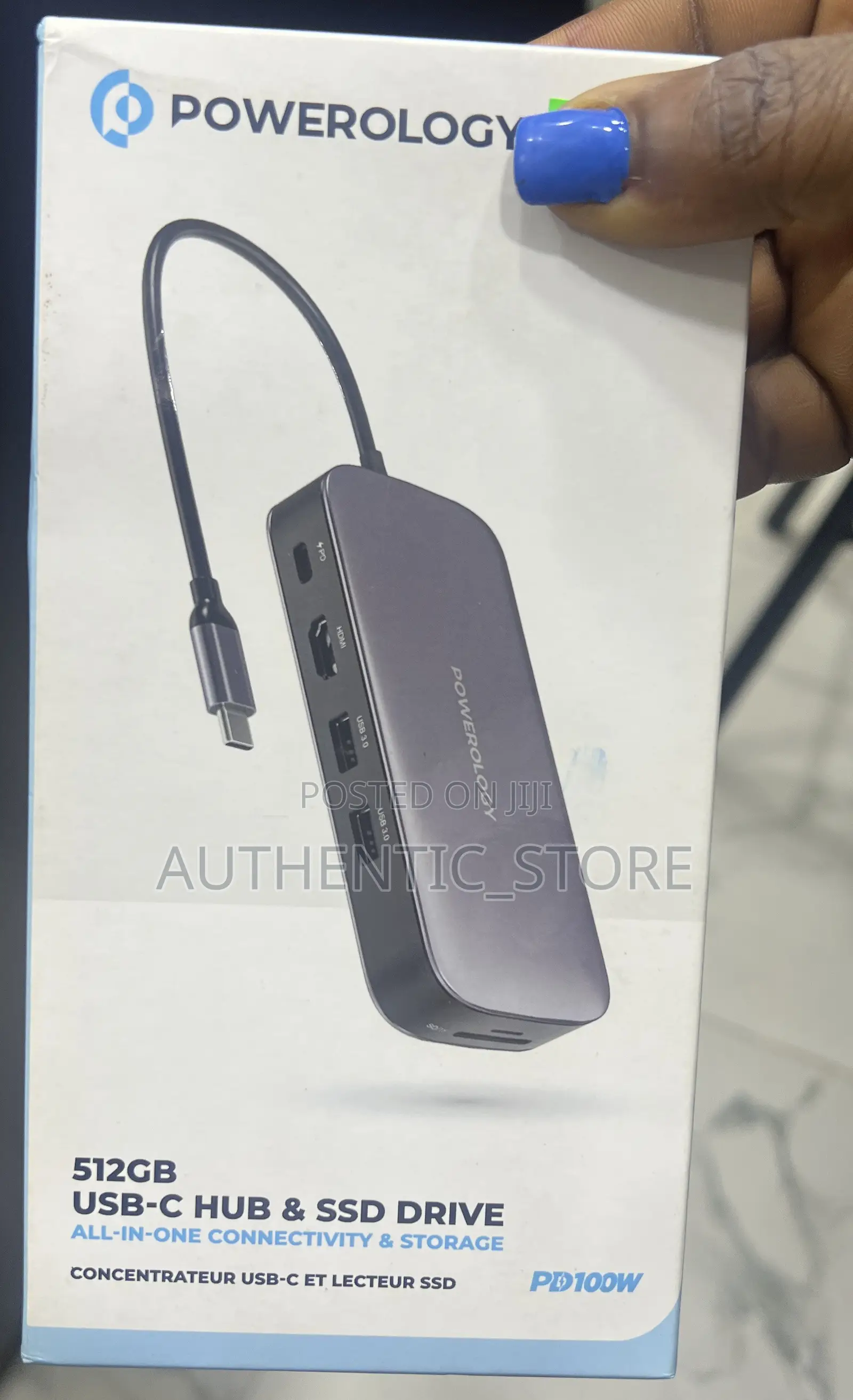 Powerology 512gb USB-C Hub SSD Drive