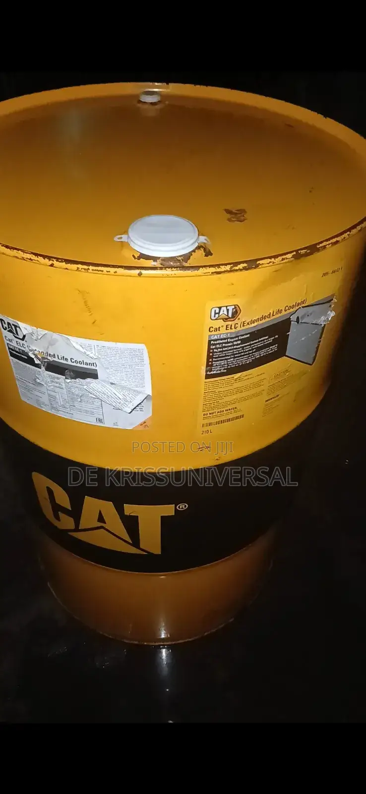 CAT ELC Extended Life Coolant 209L Drum - Caterpillar Coolant 209L.