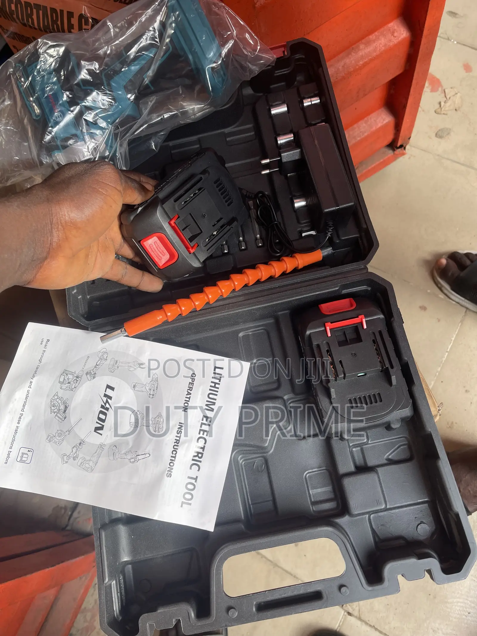 Cordless Lithium Electric Impact Wrench / Drill Set (Dual Battery)