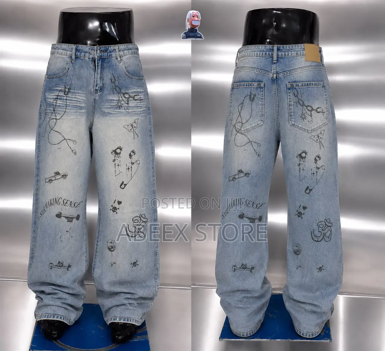 Quality Men Baggy Jeans