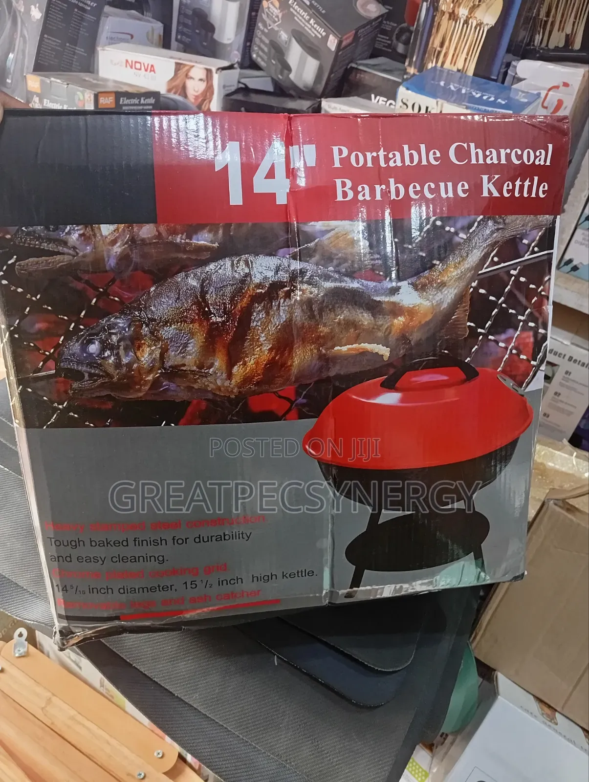 Portable Charcoal Barbecue Kettle