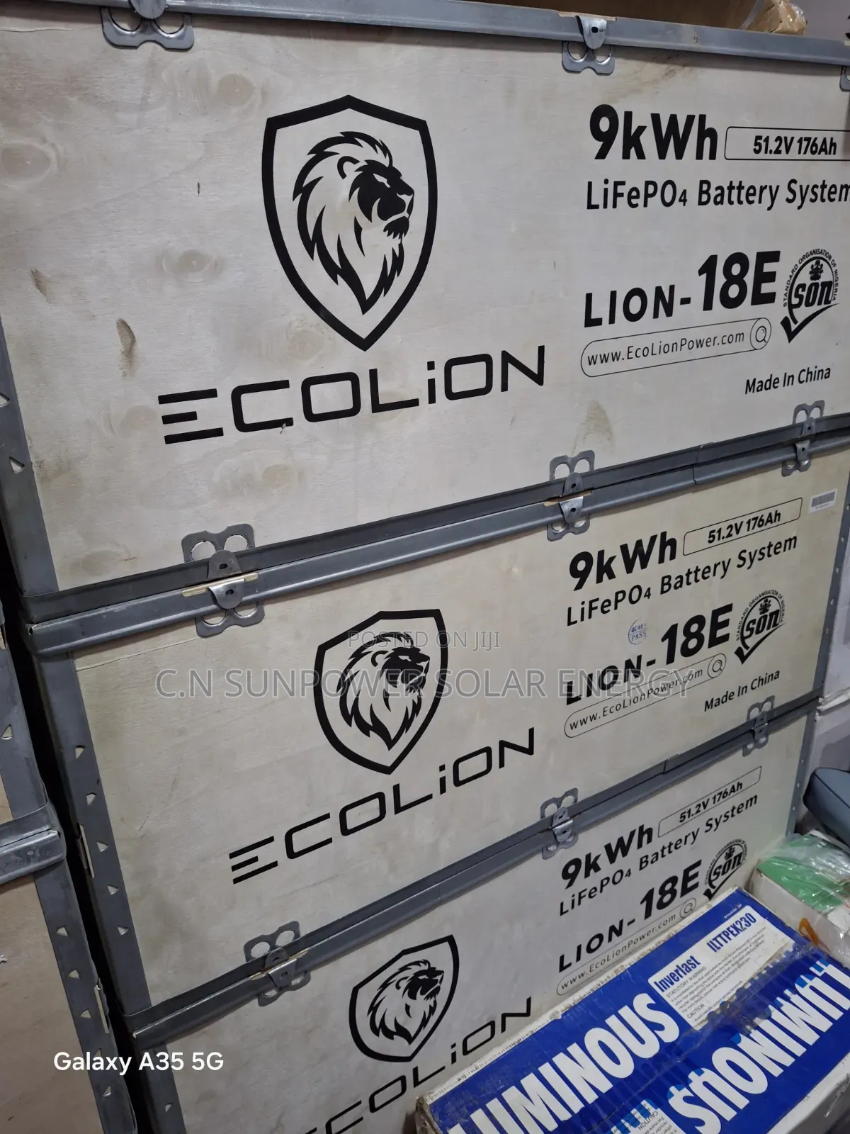 9kwh/48v Ecolion Lithium-Iron Battery
