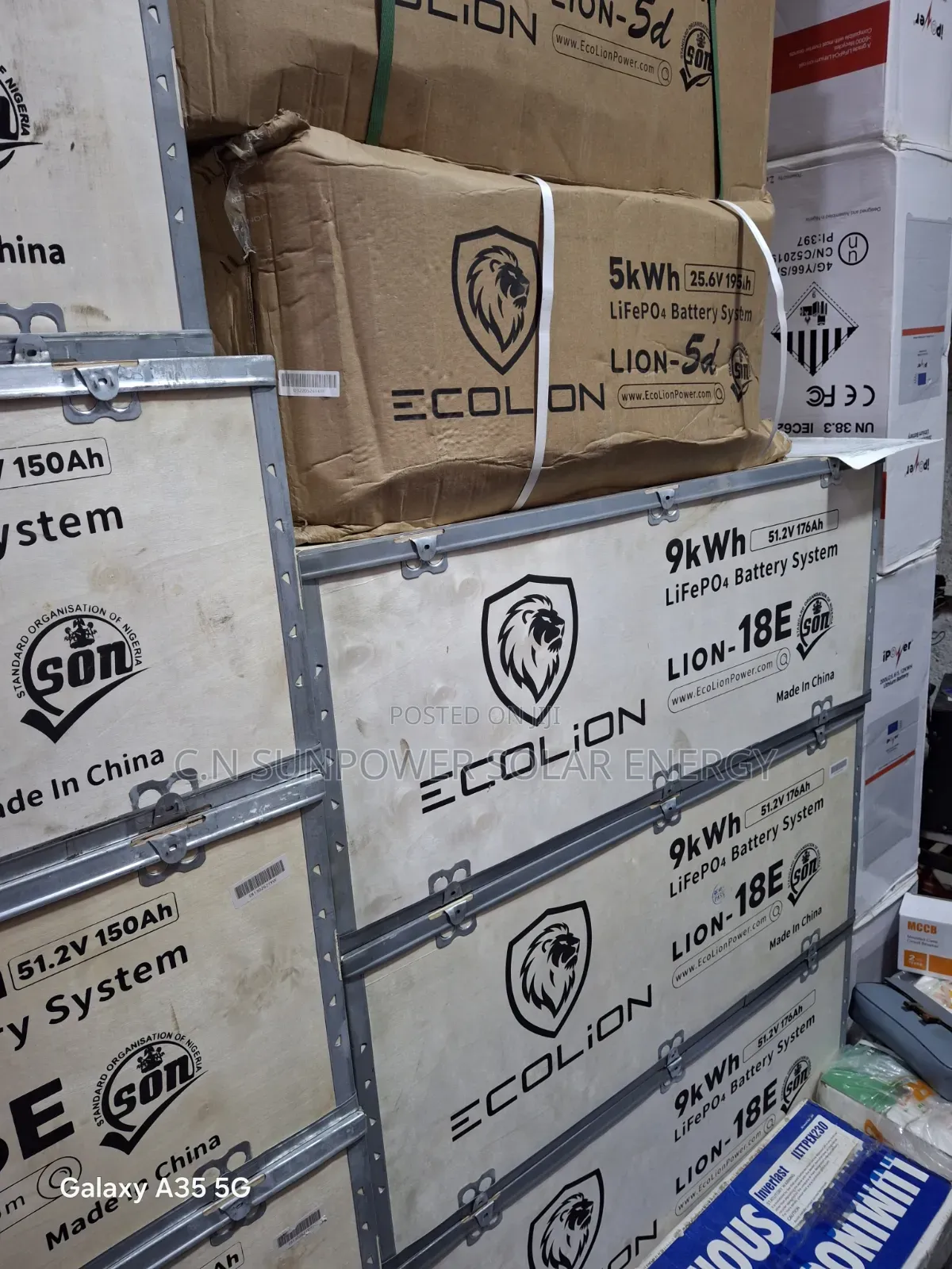 9kwh/48v Ecolion Lithium-Iron Battery